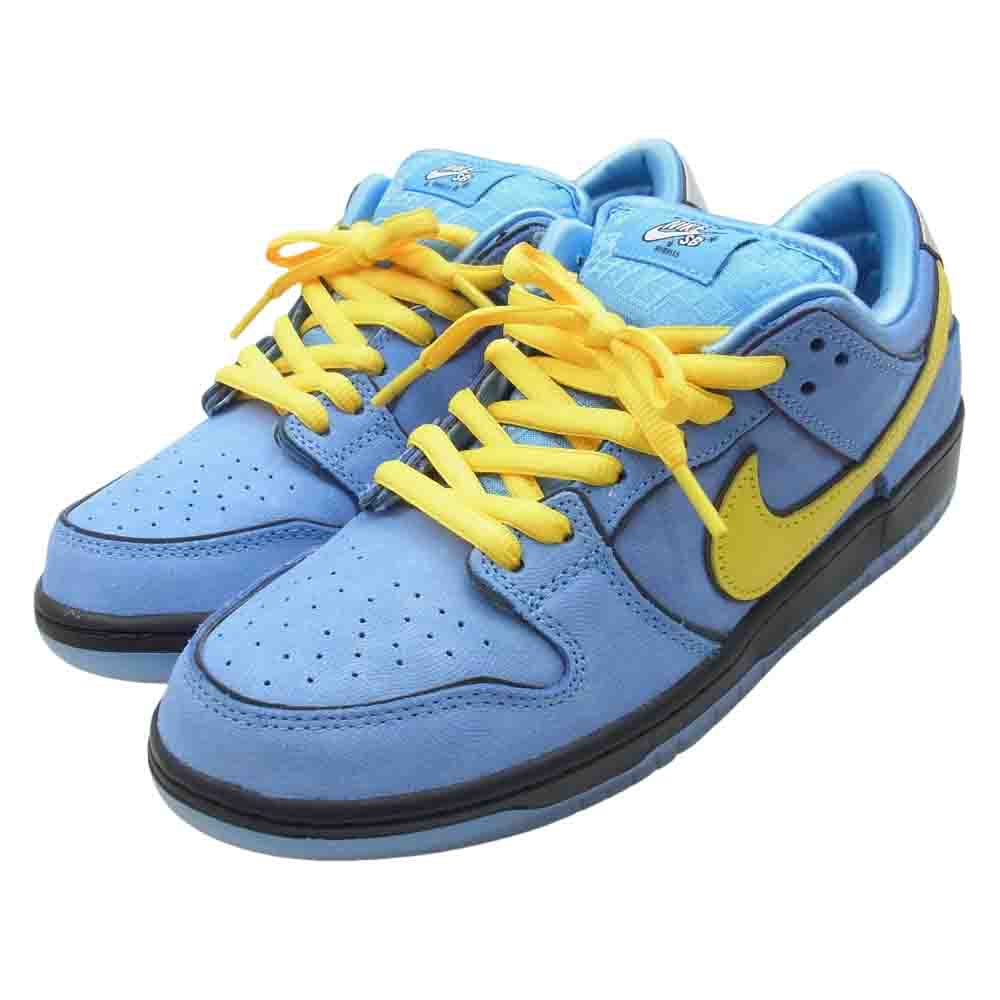 NIKE ナイキ FZ8320-400 The Powerpuff Girls ×Dunk Low Pro パワーパフガールズ ダンクロー ローカット スニーカー ブルー系 27.5cm【美品】【中古】