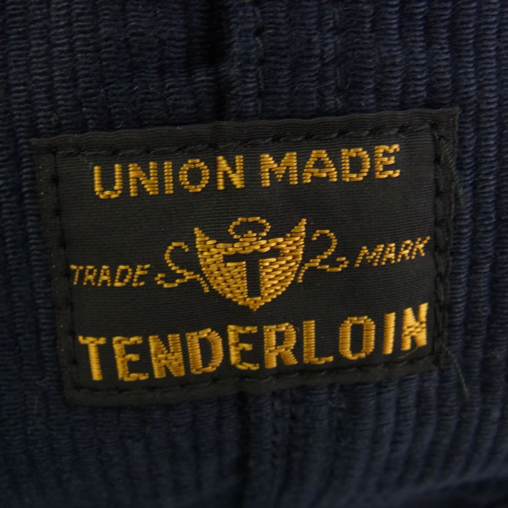 TENDERLOIN テンダーロイン T-OVERALLS OVERALL オーバーオール ツナギ コーデュロイ サロペット ネイビー系 L【中古】