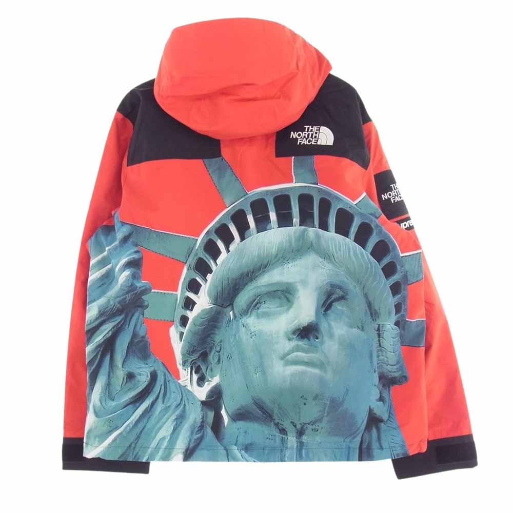 Supreme シュプリーム × THE NORTH FACE ノースフェイス 19AW NP61902I Statue of Liberty Mountain Jacket ノースフェイス スタチュー オブ リバティ マウンテン ジャケット レッド系 L【新古品】【未使用】【中古】