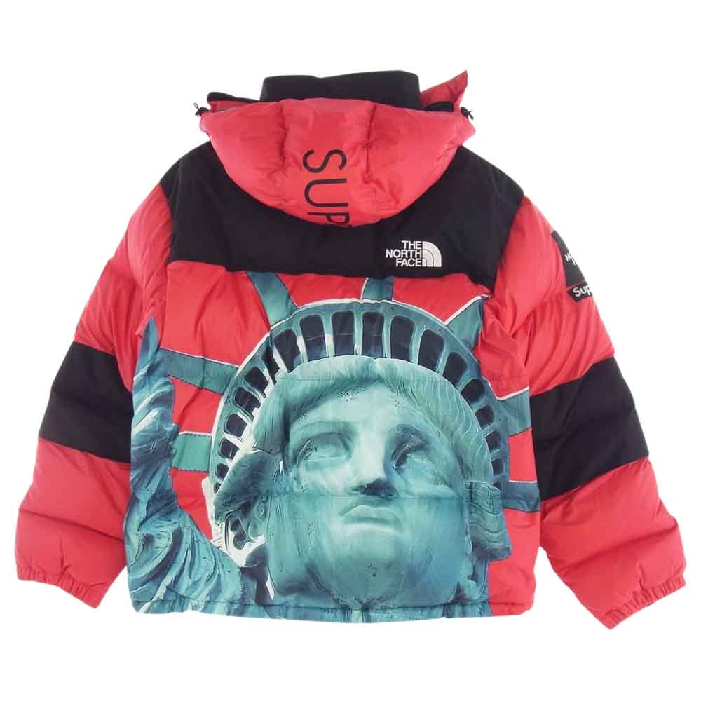 Supreme シュプリーム × THE NORTH FACE ノースフェイス 19AW ND91901I Statue of Liberty Baltoro Jacket バルトロ ジャケット レッド系 L【新古品】【未使用】【中古】