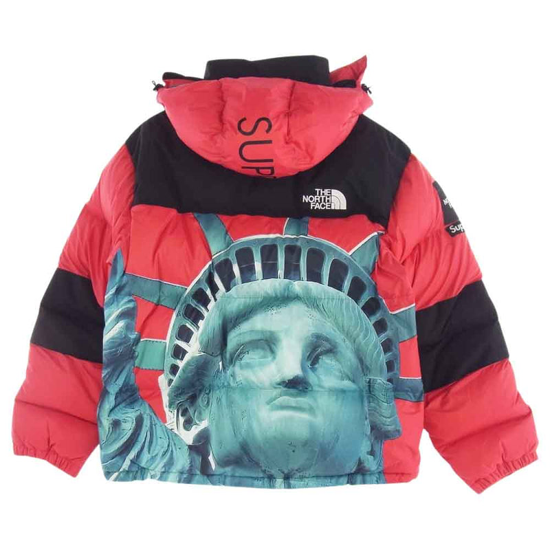 Supreme シュプリーム × THE NORTH FACE ノースフェイス 19AW ND91901I Statue of Liberty Baltoro Jacket バルトロ ジャケット レッド系 L【新古品】【未使用】【中古】