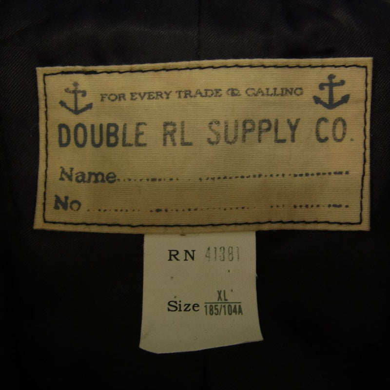 RRL ダブルアールエル Ralph Lauren ラルフローレン ウール ショート Pコート ブラック系 XL【中古】