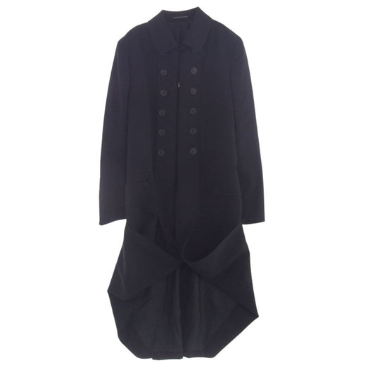 Yohji Yamamoto ヨウジヤマモト 19SS HC-J31-100 ウールキャバジン ナポレオン ロング コート 2【中古】