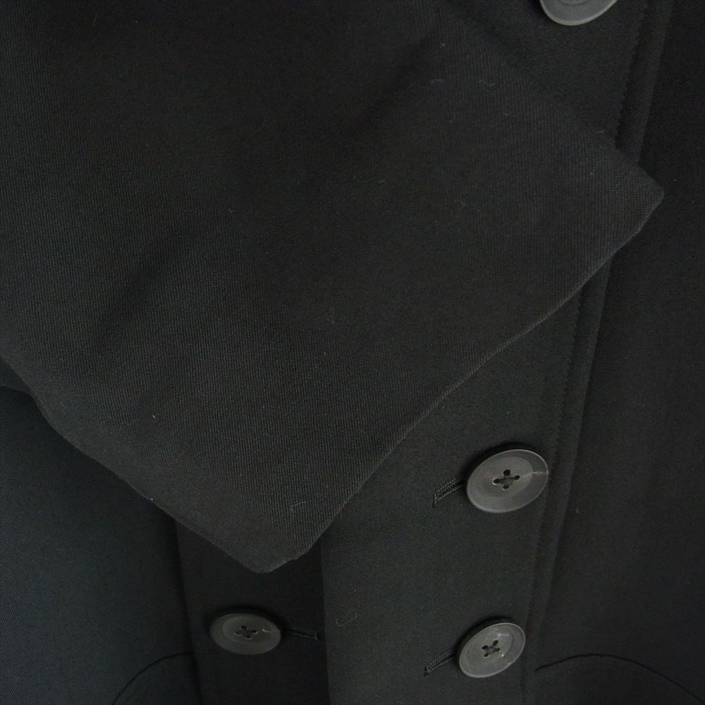Yohji Yamamoto ヨウジヤマモト 19SS HC-J31-100 ウールキャバジン ナポレオン ロング コート 2【中古】