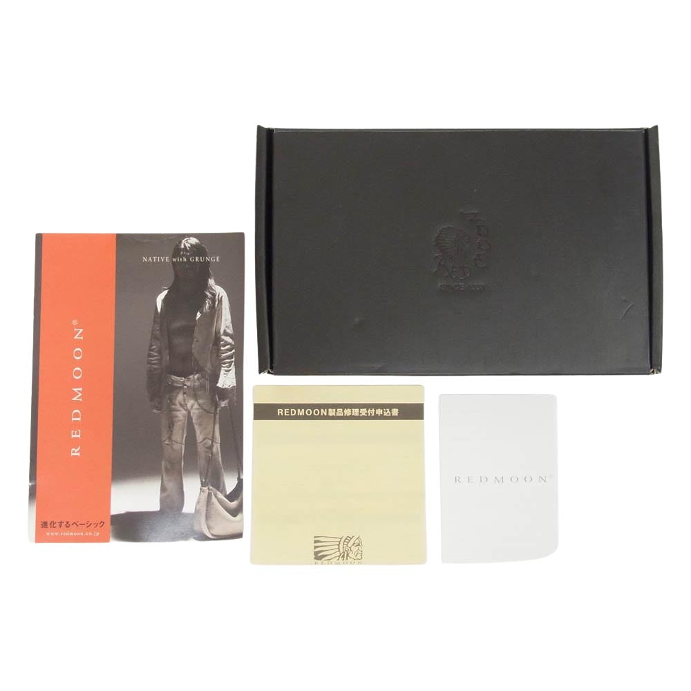 REDMOON レッドムーン PEACEMAKER ピースメーカー 2つ折り財布 長財布 ブラウン系【新古品】【未使用】【中古】