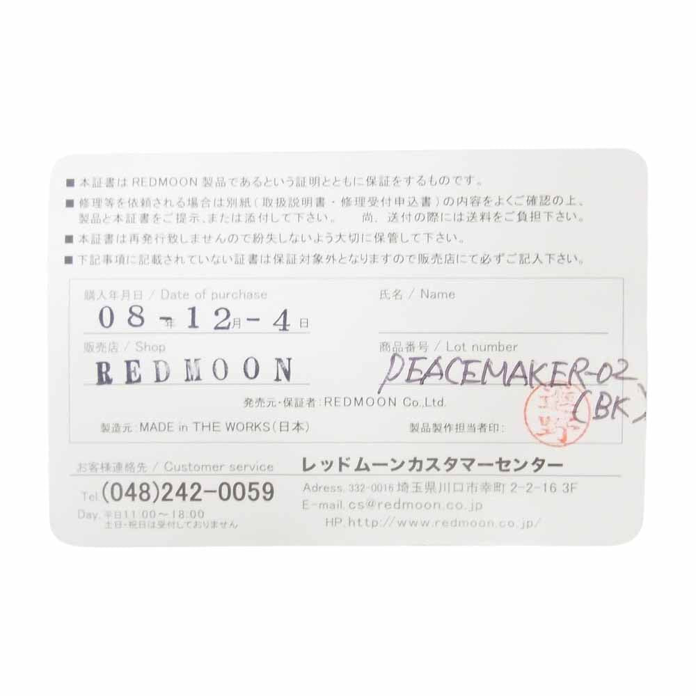REDMOON レッドムーン PEACEMAKER ピースメーカー 2つ折り財布 長財布 ブラック系【新古品】【未使用】【中古】