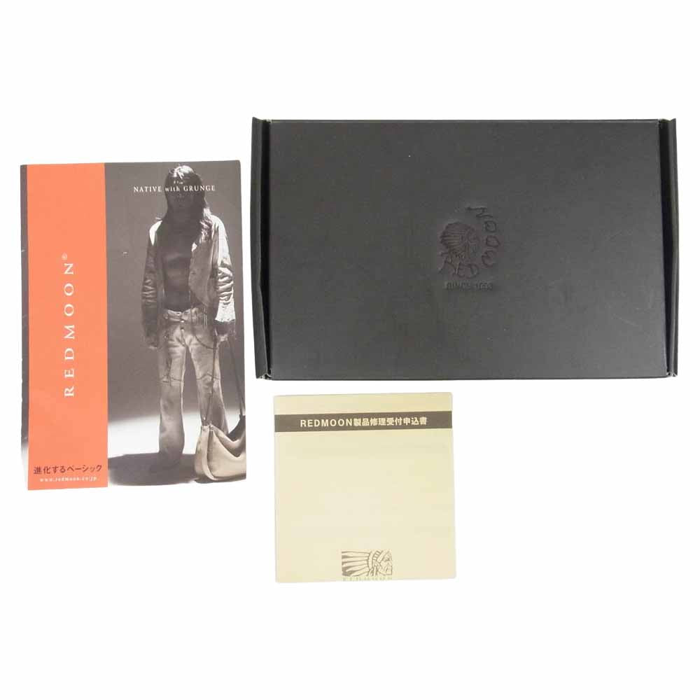 REDMOON レッドムーン PEACEMAKER ピースメーカー 2つ折り財布 長財布 ブラック系【新古品】【未使用】【中古】