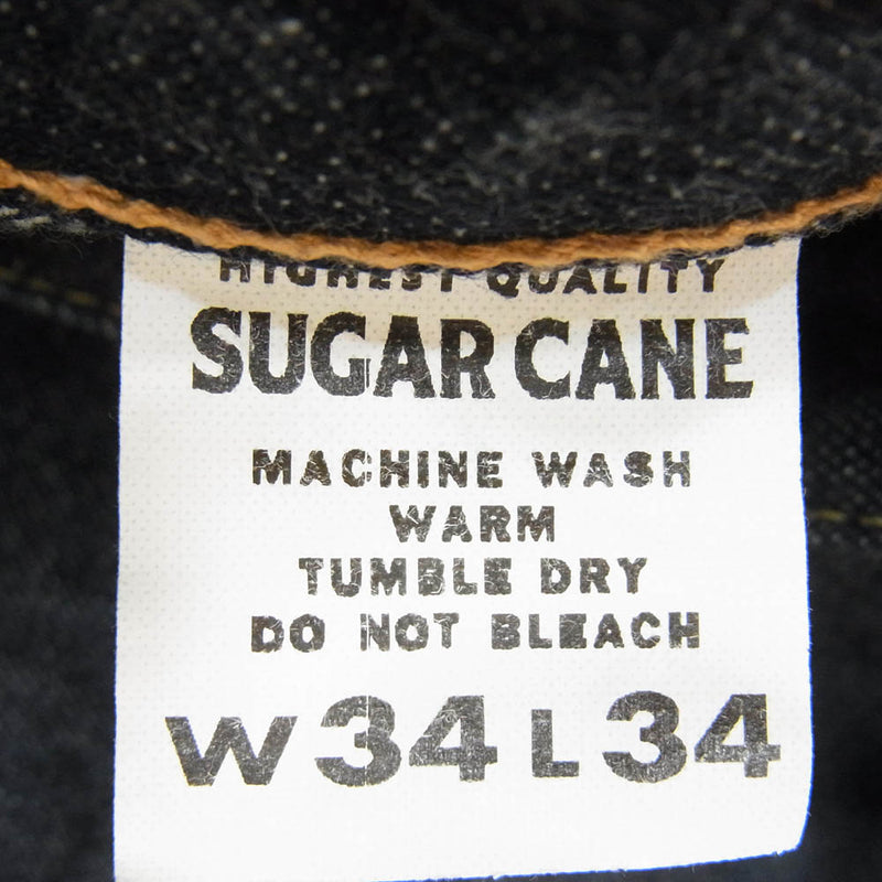 SUGAR CANE シュガーケーン SC41947 1947 MODEL REGULAR STRAIGHT レギュラー ストレート デニム パンツ インディゴ インディゴブルー系 34【中古】