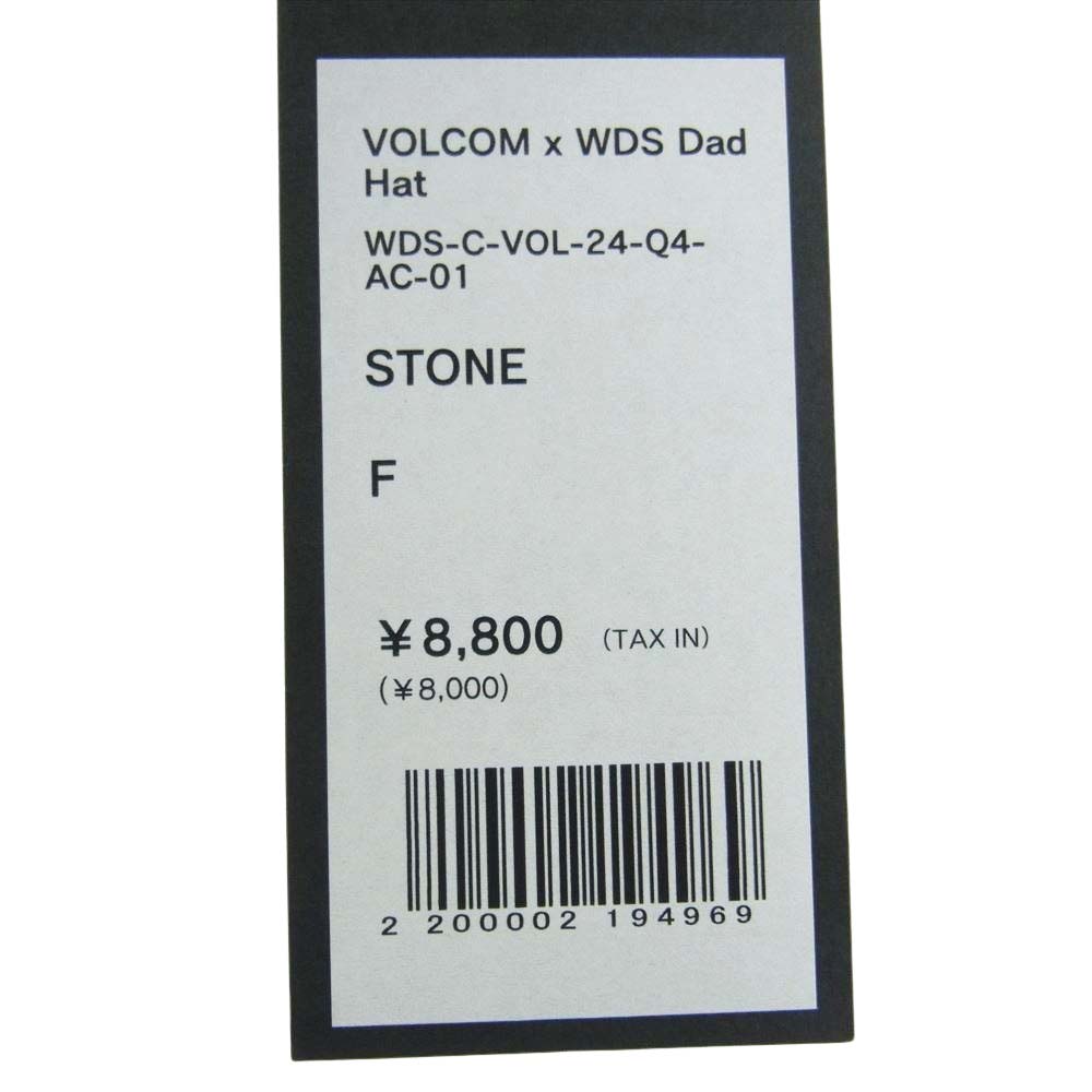 WIND AND SEA ウィンダンシー WDS-C-VOL-24-Q4-AC-01 VOLCOM Dad Hat ポルコム キャップ ネイビー系 F【極上美品】【中古】