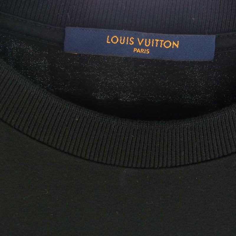 LOUIS VUITTON ルイ・ヴィトン HKY20W カートゥーン LVロゴ 半袖 Tシャツ ブラック系 L【中古】