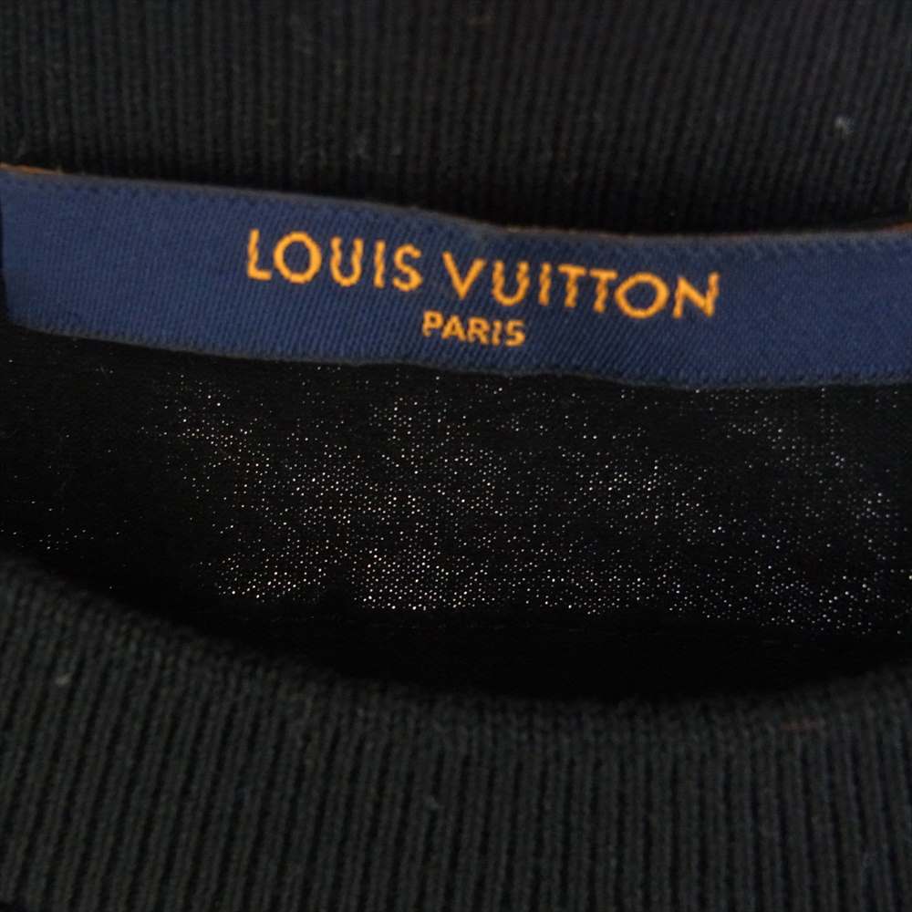 LOUIS VUITTON ルイ・ヴィトン HKY20W カートゥーン LVロゴ 半袖 Tシャツ ブラック系 L【中古】