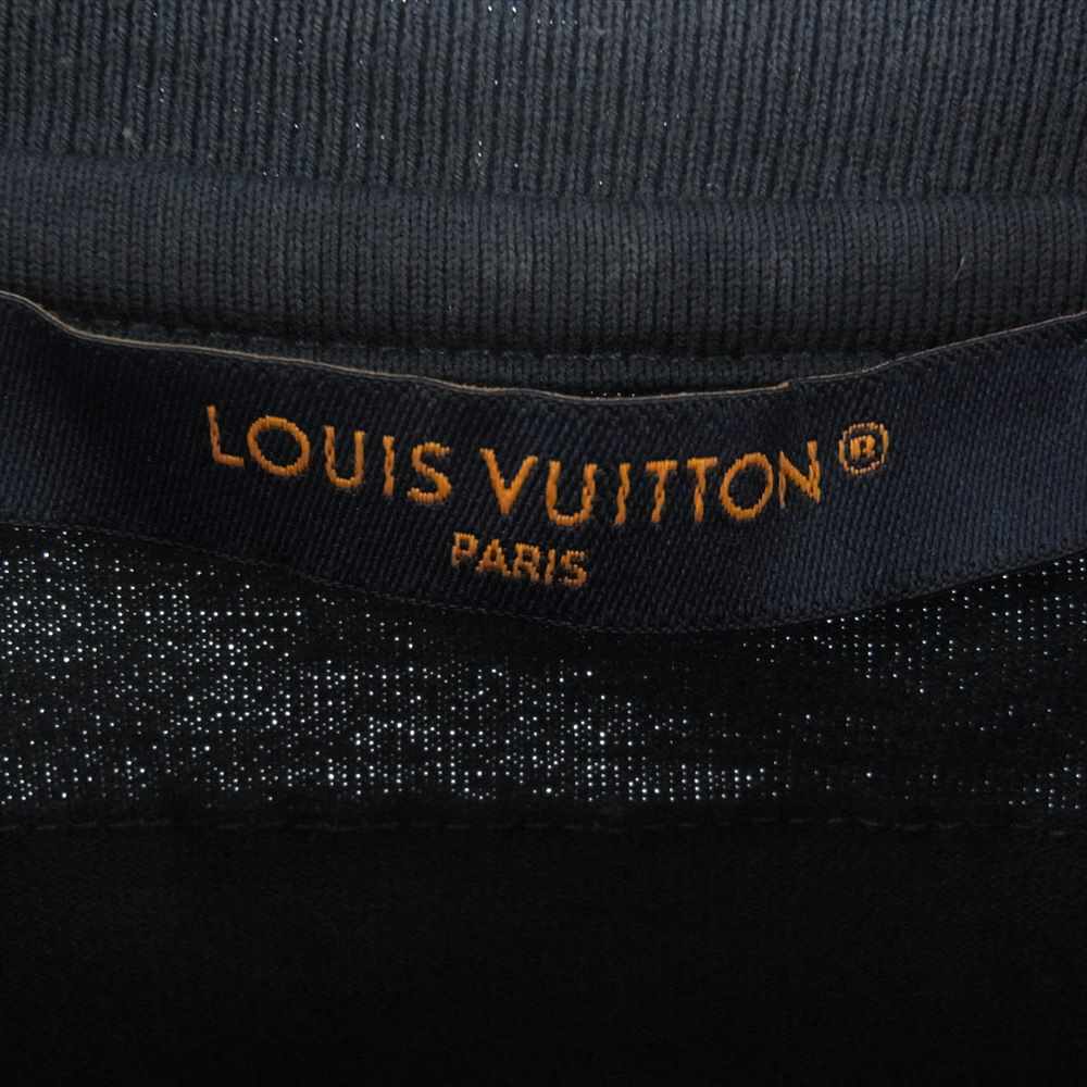 LOUIS VUITTON ルイ・ヴィトン 23SS HNY55W エンボスLV ロゴ 半袖 Tシャツ ネイビー系 S【中古】