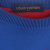 LOUIS VUITTON ルイ・ヴィトン 22ss HKN44W モノグラム グラディエント 長袖 クルーネック ニット ブルー系 レッド系 L【中古】