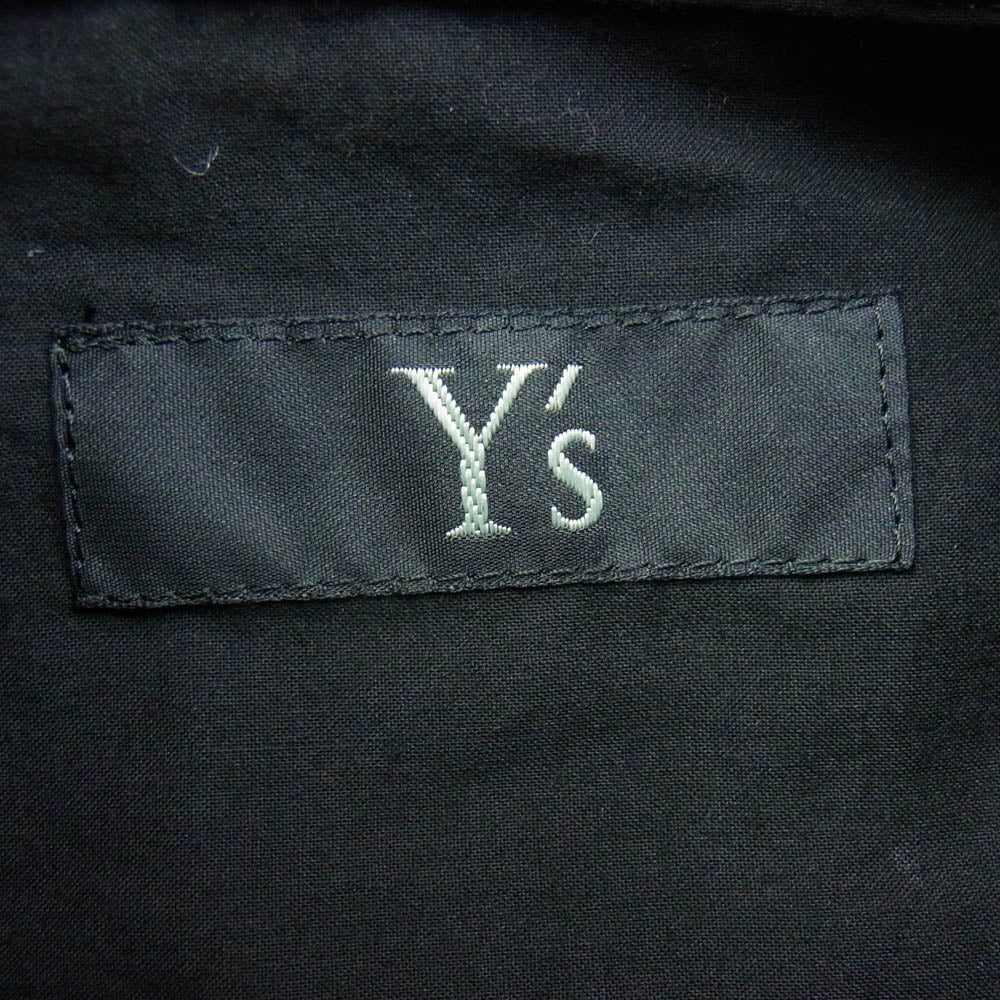 Y's Yohji Yamamoto ワイズ ヨウジヤマモト YX-B06-030 コットン 半袖 シャツ ブラック系 1【中古】