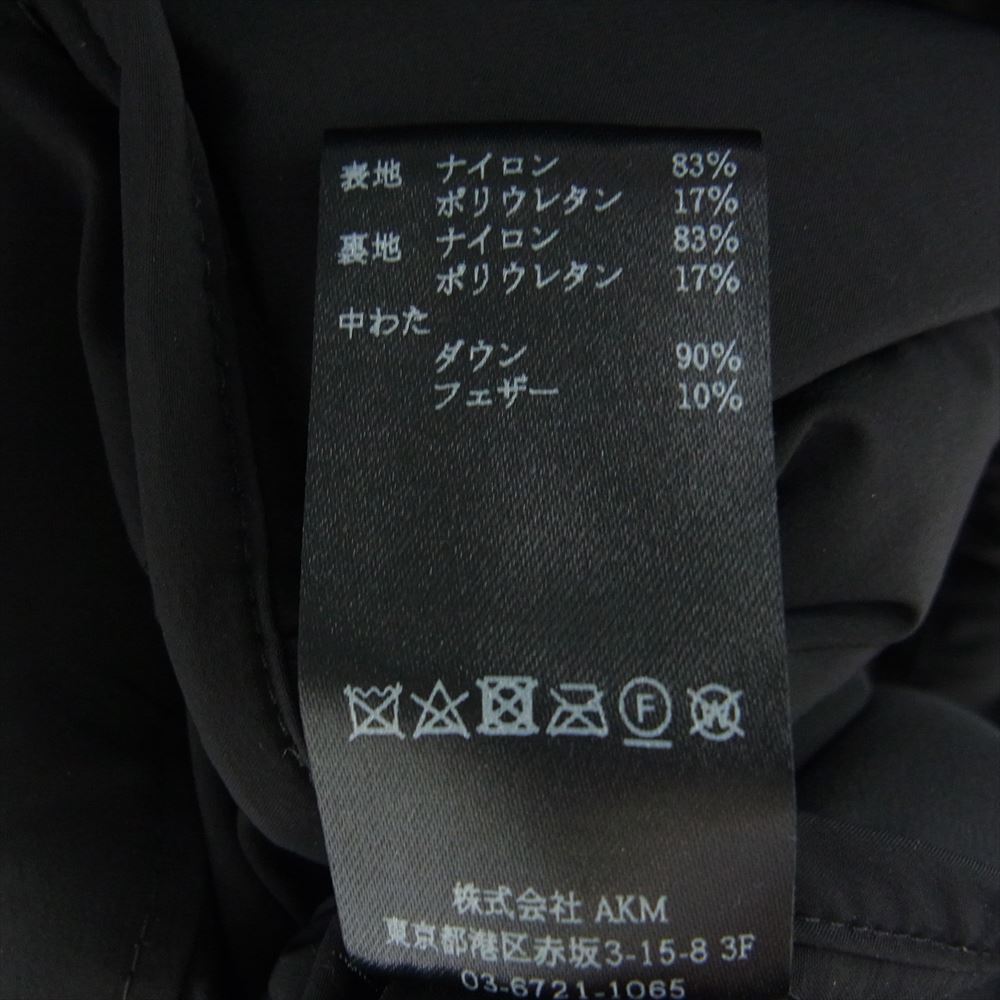 1piu1uguale3 ウノピュウノウグァーレトレ MRB575 NYU054 4WAY ZIP ジップ テーラード ダウンジャケット ブラック系 IV【美品】【中古】