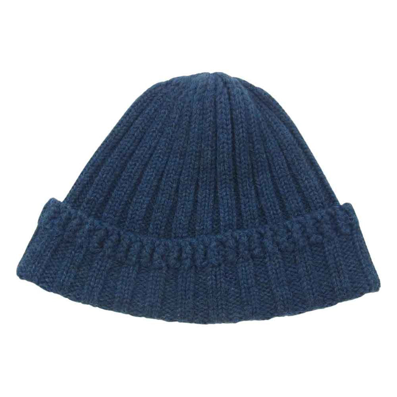 GERUGA ゲルガ LINEN KNIT CAP リネン ニットキャップ ニット帽 ネイビー ネイビー系【中古】