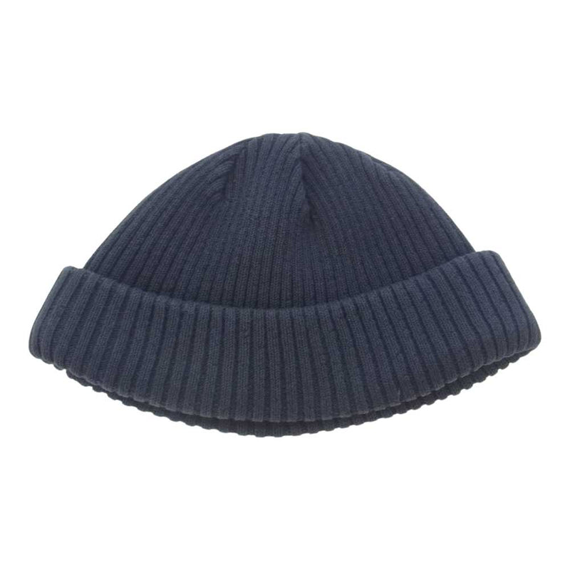 GERUGA ゲルガ LINEN KNIT CAP PIGMENT-DYED ピグメントダイ リネン ニットキャップ ニット帽 ブルー ネイビー系【中古】