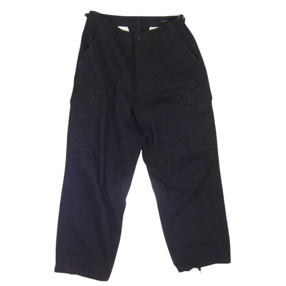 COMOLI コモリ 23SS X01-03012 B.D.U. パンツ ブラック デニム カーゴ パンツ ボトムス ブラック系 2【中古】
