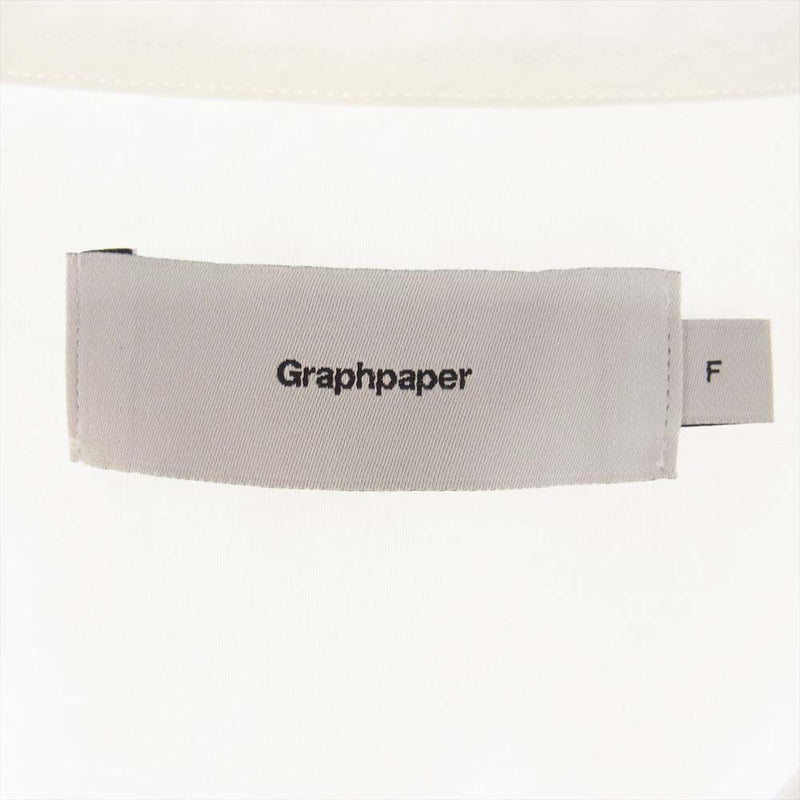 GRAPHPAPER グラフペーパー 23SS GM193-50107B Broad L/S Oversized Regular Collar Shirt オーバーサイズド レギュラー カラー シャツ ホワイト系 F【中古】