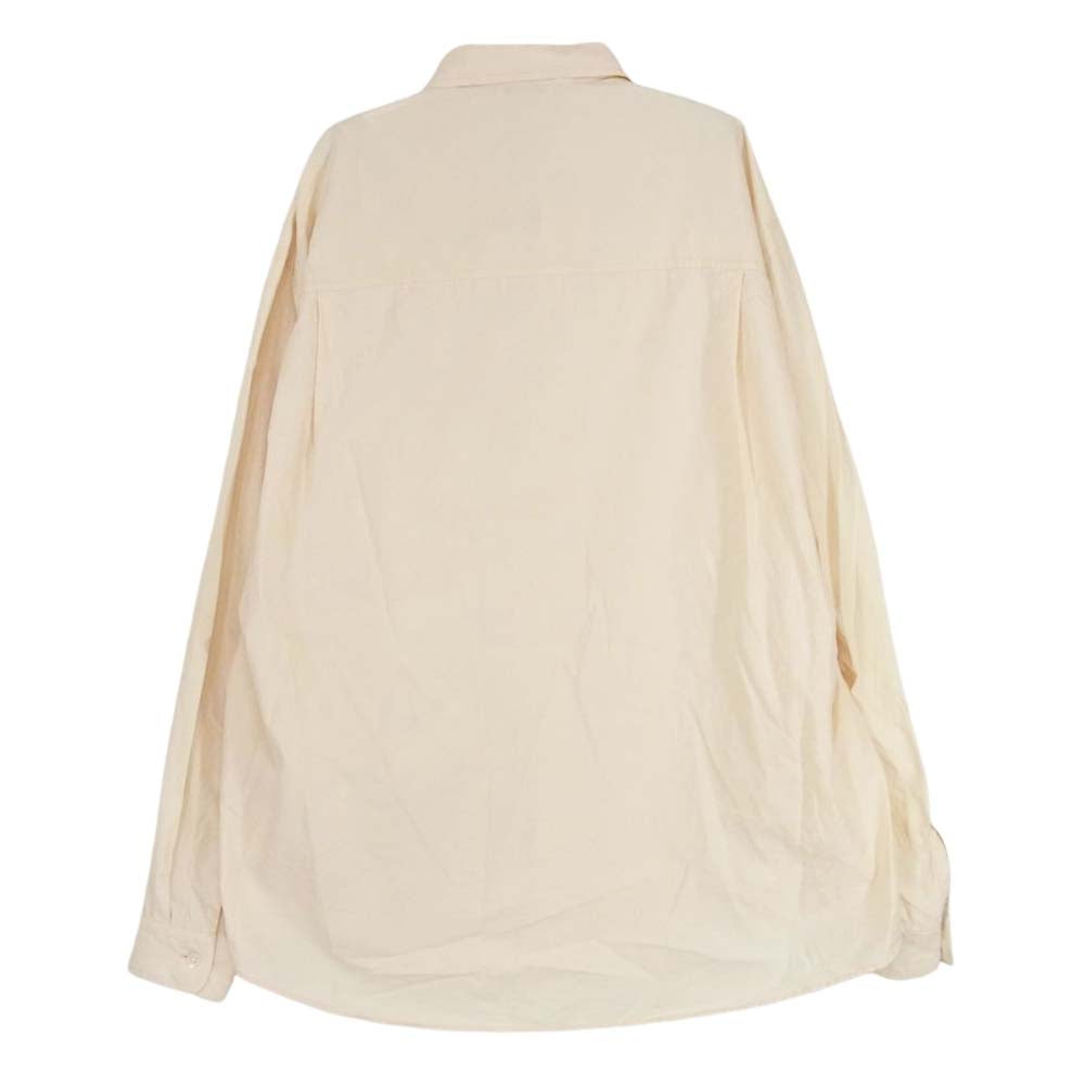 オーラリー　ベージュ　スフィンクスシャツ AURALEE/オーラリー】フィンクスコットンツイルシャツ