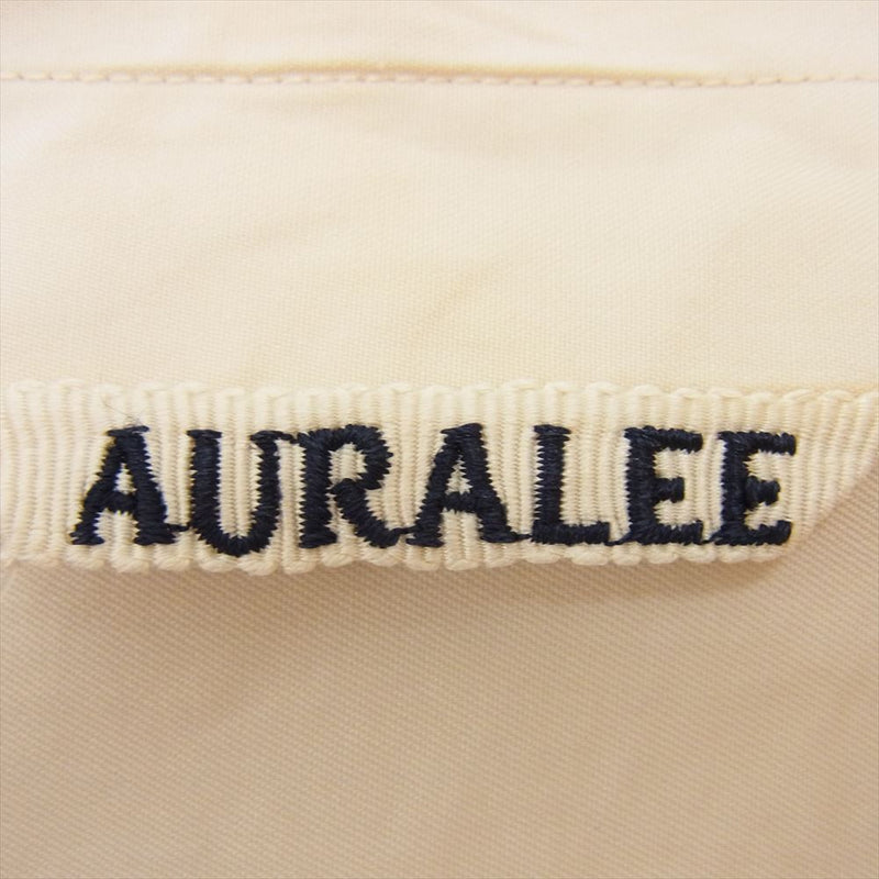 AURALEE オーラリー 20AW A20AS02TN WASHED FINX TWILL BIG SHIRTS 長袖 レギュラーカラー シャツ ベージュ系 4【中古】