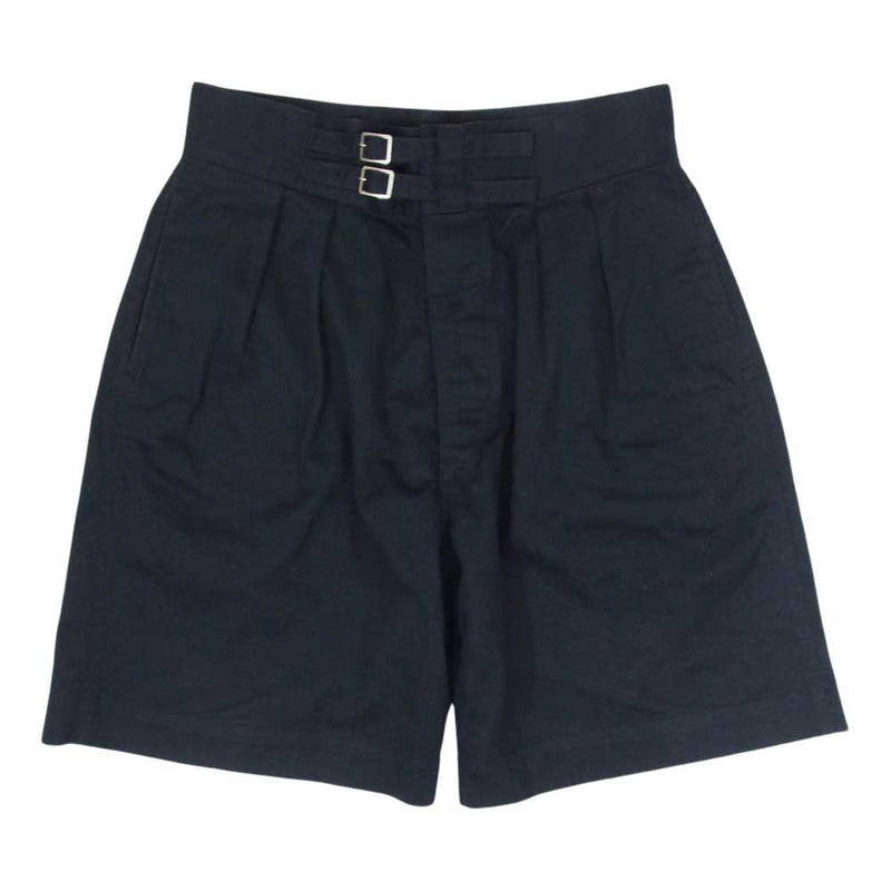 リノ 22SS H2101-PT002 DOUBLE BELTED GURKHA SHORT TROUSERS グルカ ショーツ ハーフ パンツ ネイビー系 3【中古】