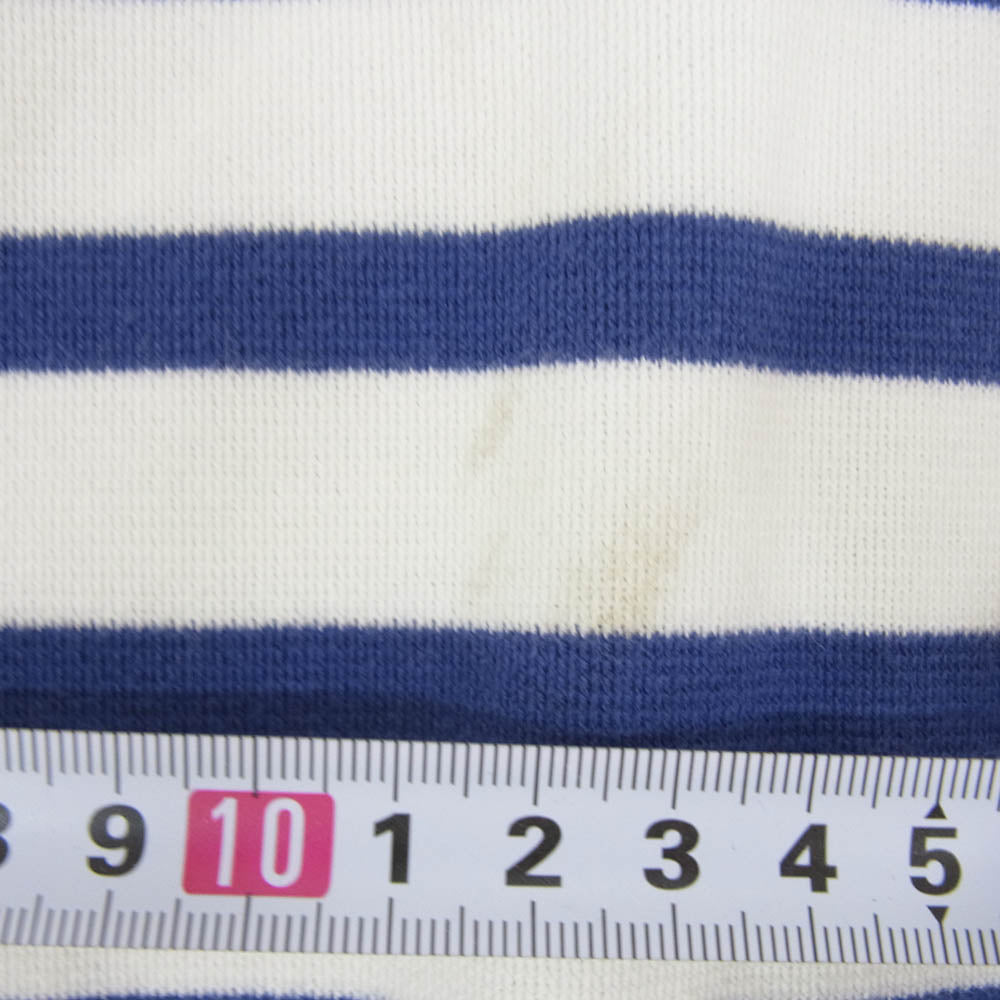 リノ 22SS H2201-CS001 BASQUE SHIRT バスク シャツ 長袖 ボーダー カットソー ブルー系 2【中古】