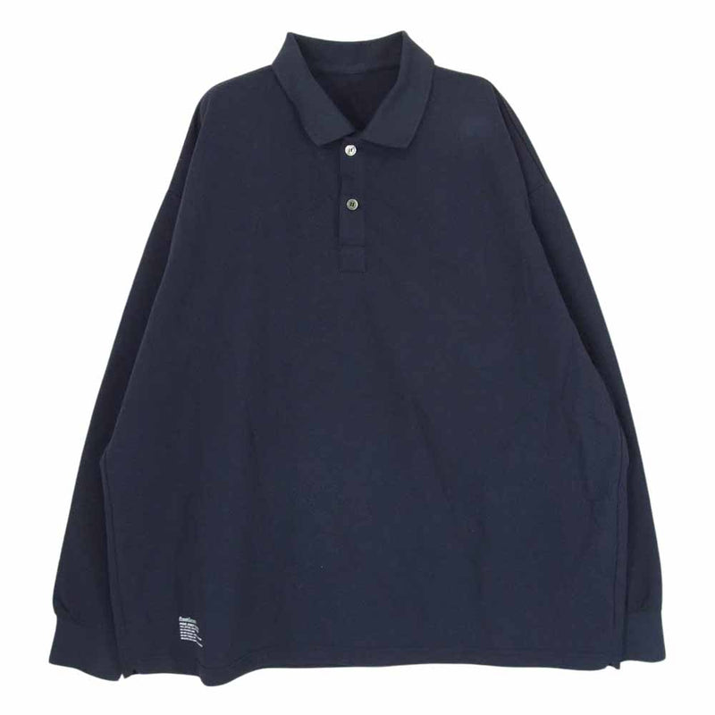 FreshService フレッシュサービス FSW-23-CS-100 PIQUE JERSEY L/S 長袖 ロングスリーブ ポロシャツ ネイビー系 M【中古】