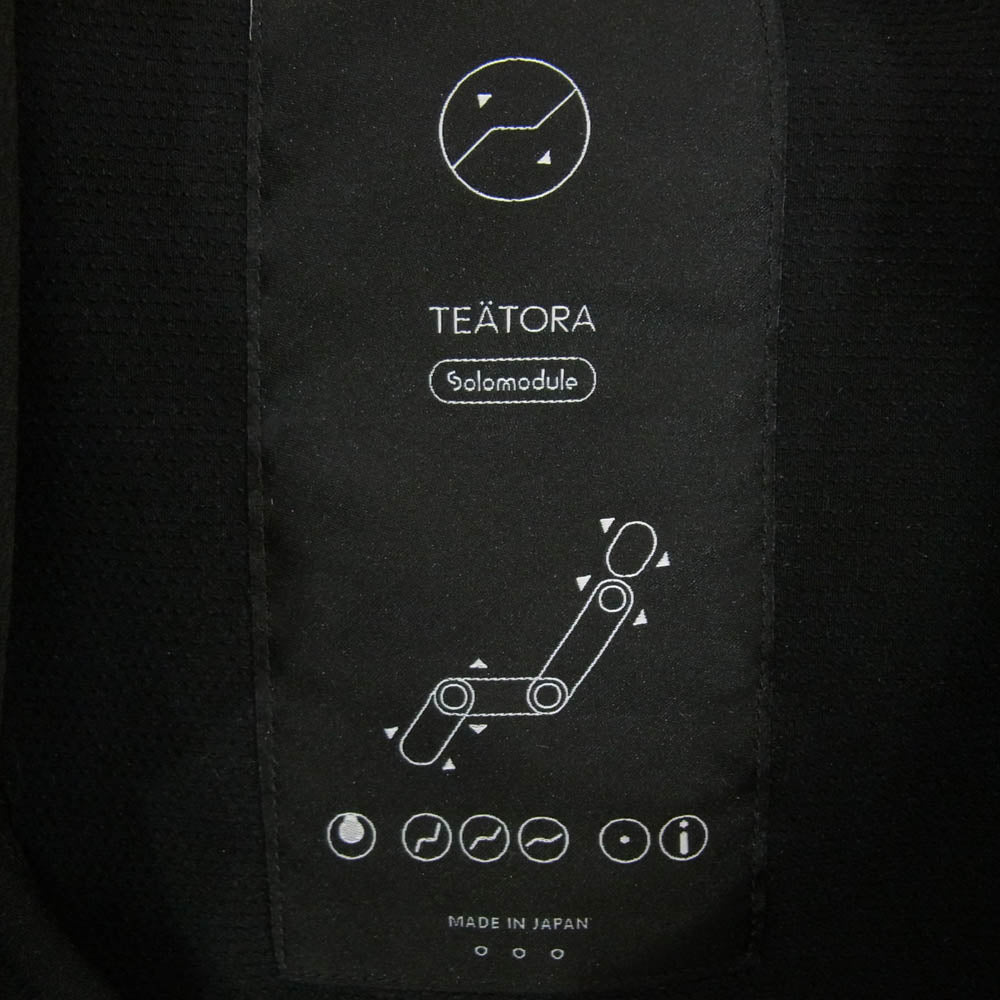 TEATORA テアトラ tt-POLO-SM CARTRIDGE POLO SHIRT SM Full Flat  半袖 シャツ カットソー ブラック系 3【中古】