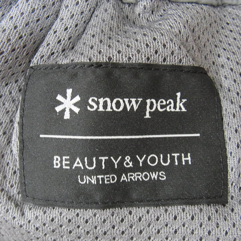 snowpeak スノーピーク UA-PA20AU001 BEAUTY & YOUTH 別注 OCTA PANTS オクタ パンツ ナイロン シェル パンツ グレー系 L【中古】