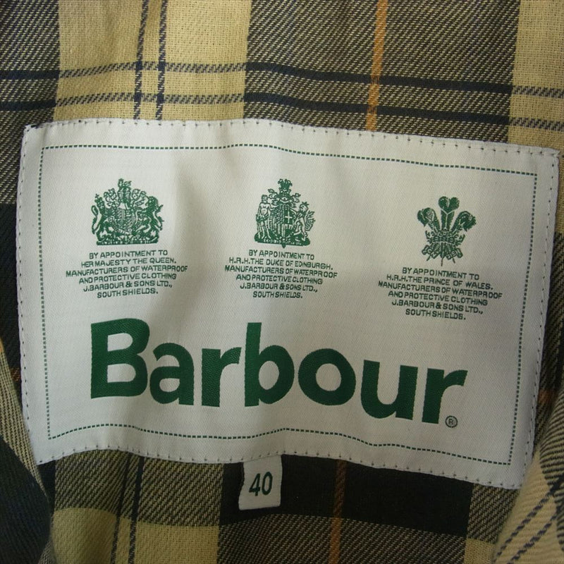 Barbour バブアー mwx1678sg91 TRANSPORT WAX トランスポート ジャケット オイルド ジャケット ブルゾン カーキ系 ダークグリーン系 40【中古】