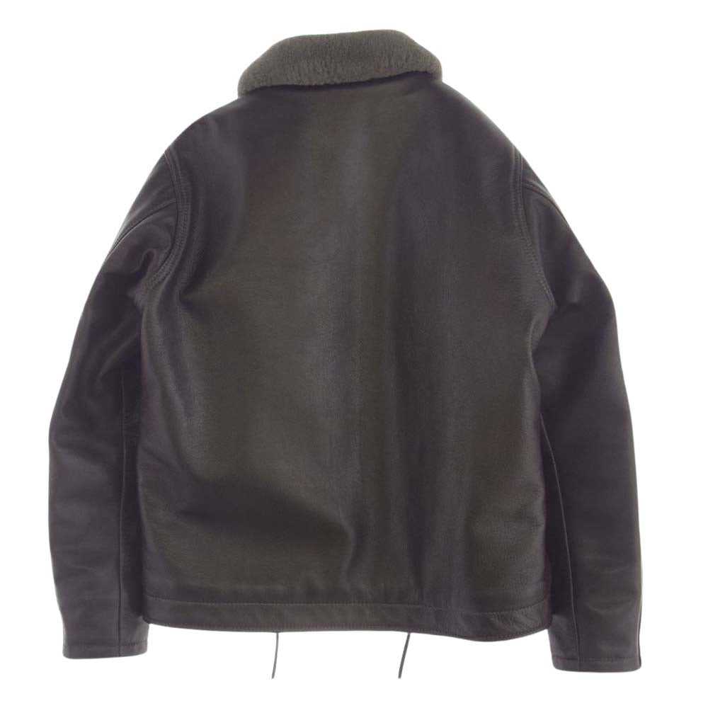 KADOYA カドヤ HFN1 Type N-1レザー デッキ ジャケット ブラウン系 5L