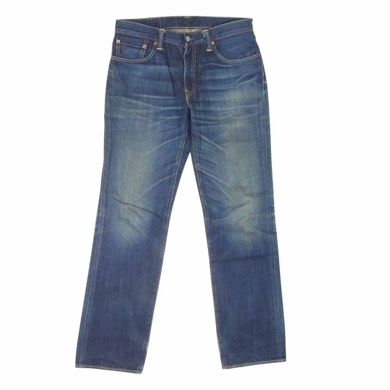 Levi's リーバイス 00502-0222 502 レギュラー ストレート ジップフライ デニム ジーンズ インディゴブルー系 32【中古】