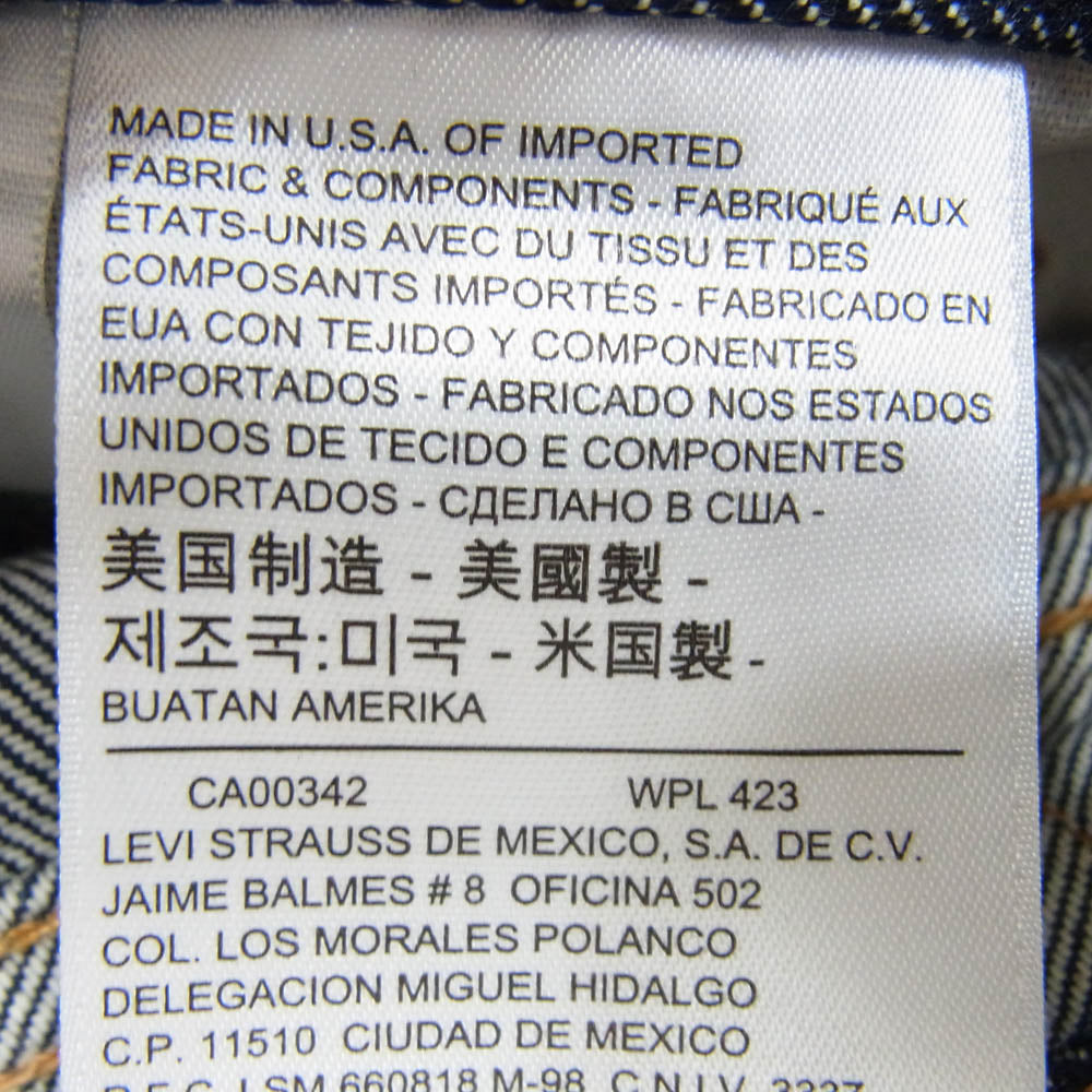 Levi's リーバイス 00501-2546 PREMIUM 501 BIG E SIGNATURE BUTTON FLY レギュラー ストレート ボタンフライ デニム ジーンズ インディゴブルー系 31【中古】