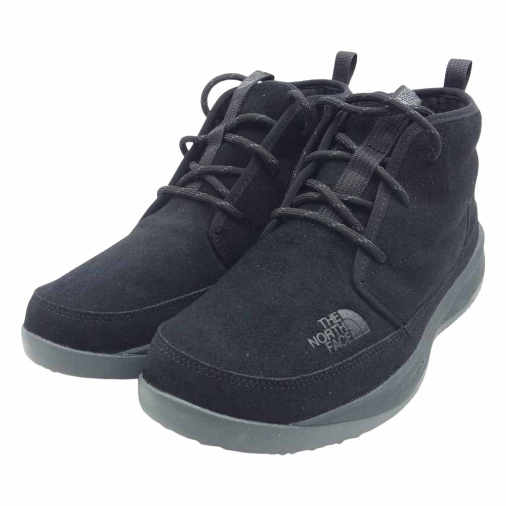 THE NORTH FACE ノースフェイス NF02373 NUPTSE CHUKKA SUEDE ヌプシ チャッカ ブーツ スエード スニーカー ミッドカット ブラック系 27cm【中古】