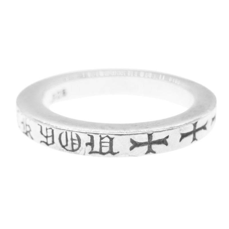 CHROME HEARTS クロムハーツ（原本無） 3mm SPACER FUCKYOU スペーサー リング ファックユー シルバー系 15号【中古】