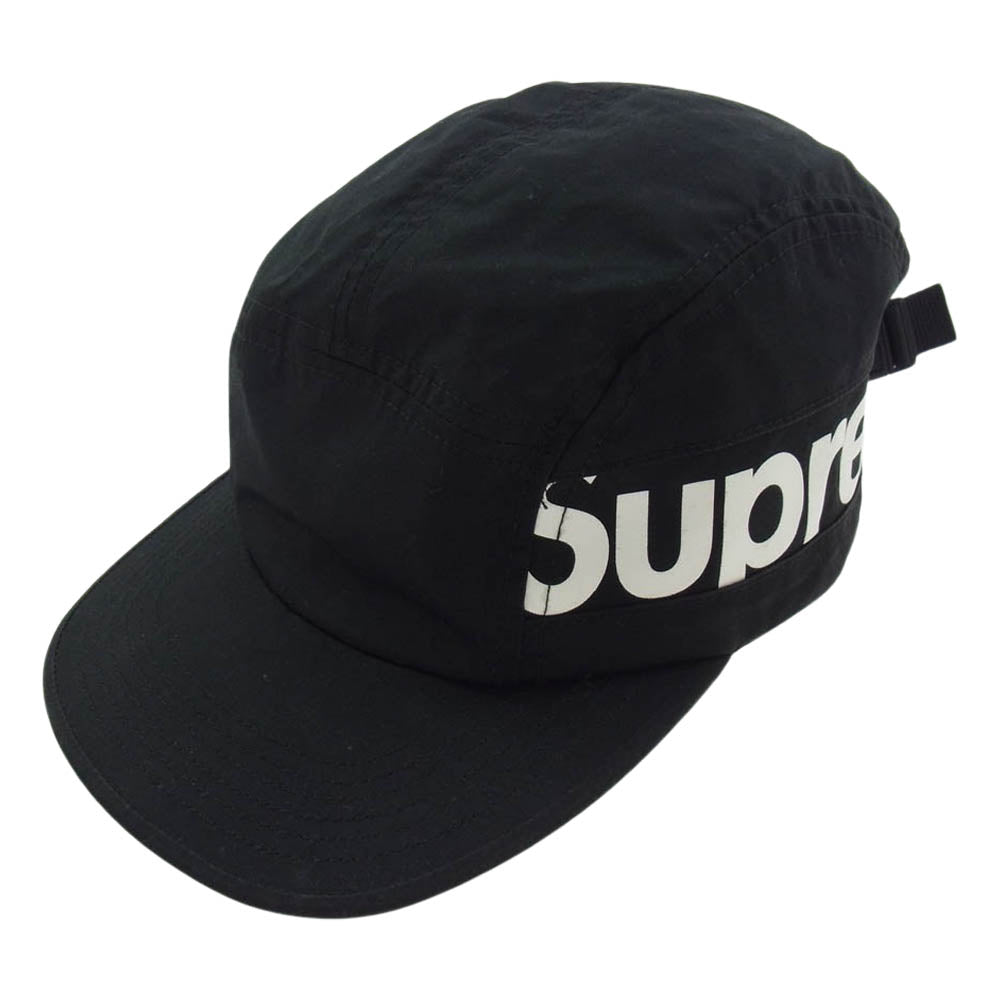 Supreme シュプリーム 18AW Side Panel Camp Cap  サイドパネル ロゴ キャンプ キャップ ブラック系【中古】