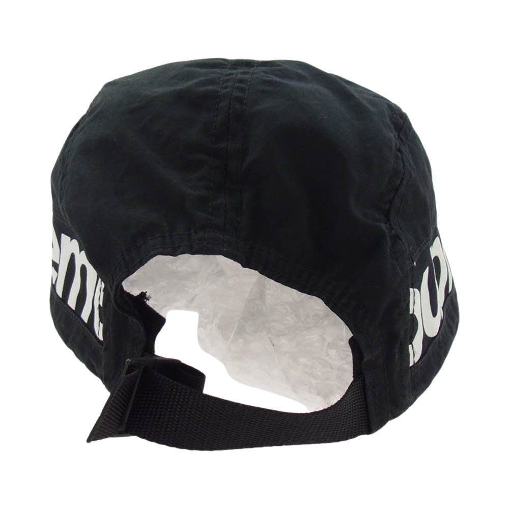 Supreme シュプリーム 18AW Side Panel Camp Cap  サイドパネル ロゴ キャンプ キャップ ブラック系【中古】