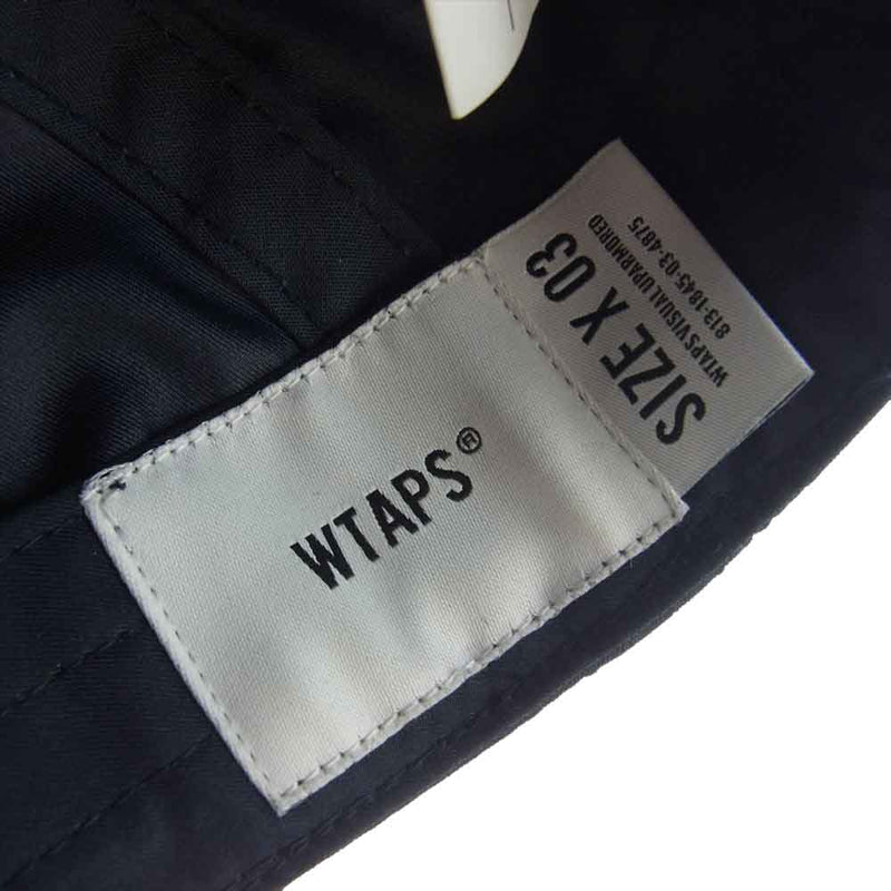 WTAPS ダブルタップス 21AW 212HCDT-HT12 T-7 02 CAP POLY．TWILL ポリ ツイル キャップ ネイビー系【中古】