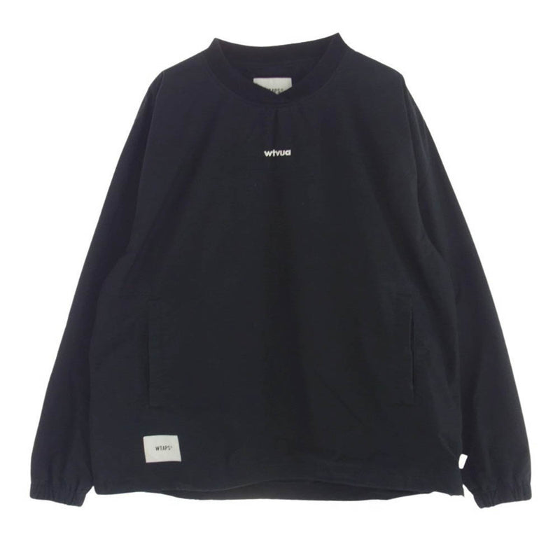 WTAPS ダブルタップス 22AW 222TQDT-JKM02 SMOCK 01 JACKET WTVUA BLACK  スモック01 ジャケット リップストップ プルオーバー ジャケット ブラック系 X03【中古】