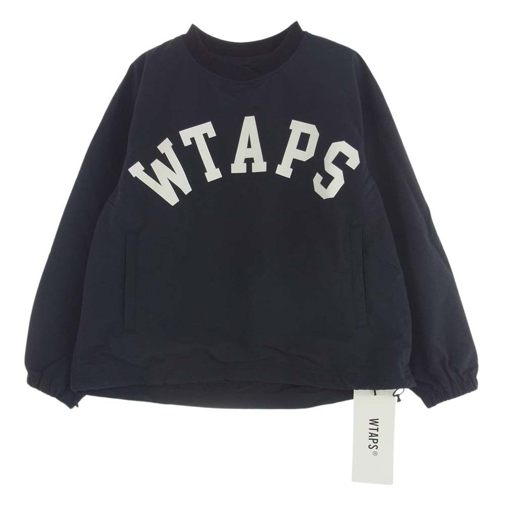 WTAPS ダブルタップス 24AW 242CWDT-SHM03 Finder LS Nylon Tussah Black ファインダー LS ナイロン タッサー ブラック  プルオーバー ジャケット ダークネイビー系 X02【中古】