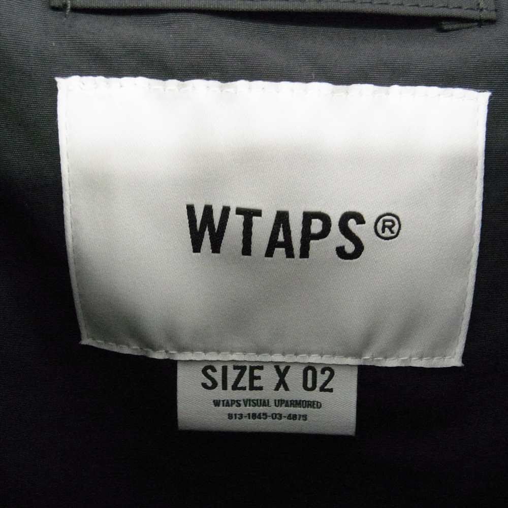 WTAPS ダブルタップス 24AW 242CWDT-SHM03 Finder LS Nylon Tussah Black ファインダー LS ナイロン タッサー ブラック  プルオーバー ジャケット ダークネイビー系 X02【中古】