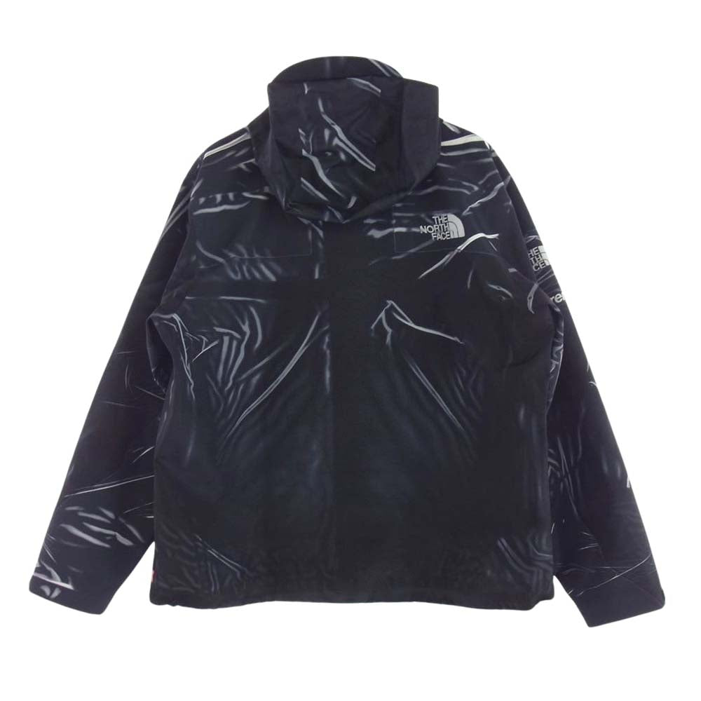 Supreme シュプリーム 23SS NP02301I × THE NORTH FACE Trompe Loeil Printed Taped Seam Shell Jacket ザノースフェイス トロンプ シーム マウンテンパーカー ジャケット ブラック系 XL【中古】