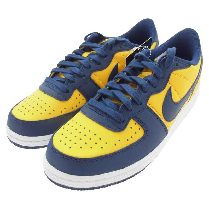 NIKE ナイキ FJ4206-700 Terminator Low University Gold and Navy Michigan ターミネーター ロー ローカット スニーカー ネイビー系 イエロー系 27.0cm【極上美品】【中古】