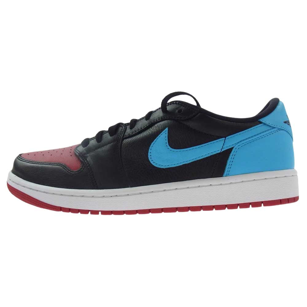 NIKE ナイキ CZ0775-046 Women's Air Jordan 1 Retro Low OG ウィメンズ エアジョーダン1 レトロ ローカットスニーカー ブラック系 レッド系 ライトブルー系 28.5cm【新古品】【未使用】【中古】