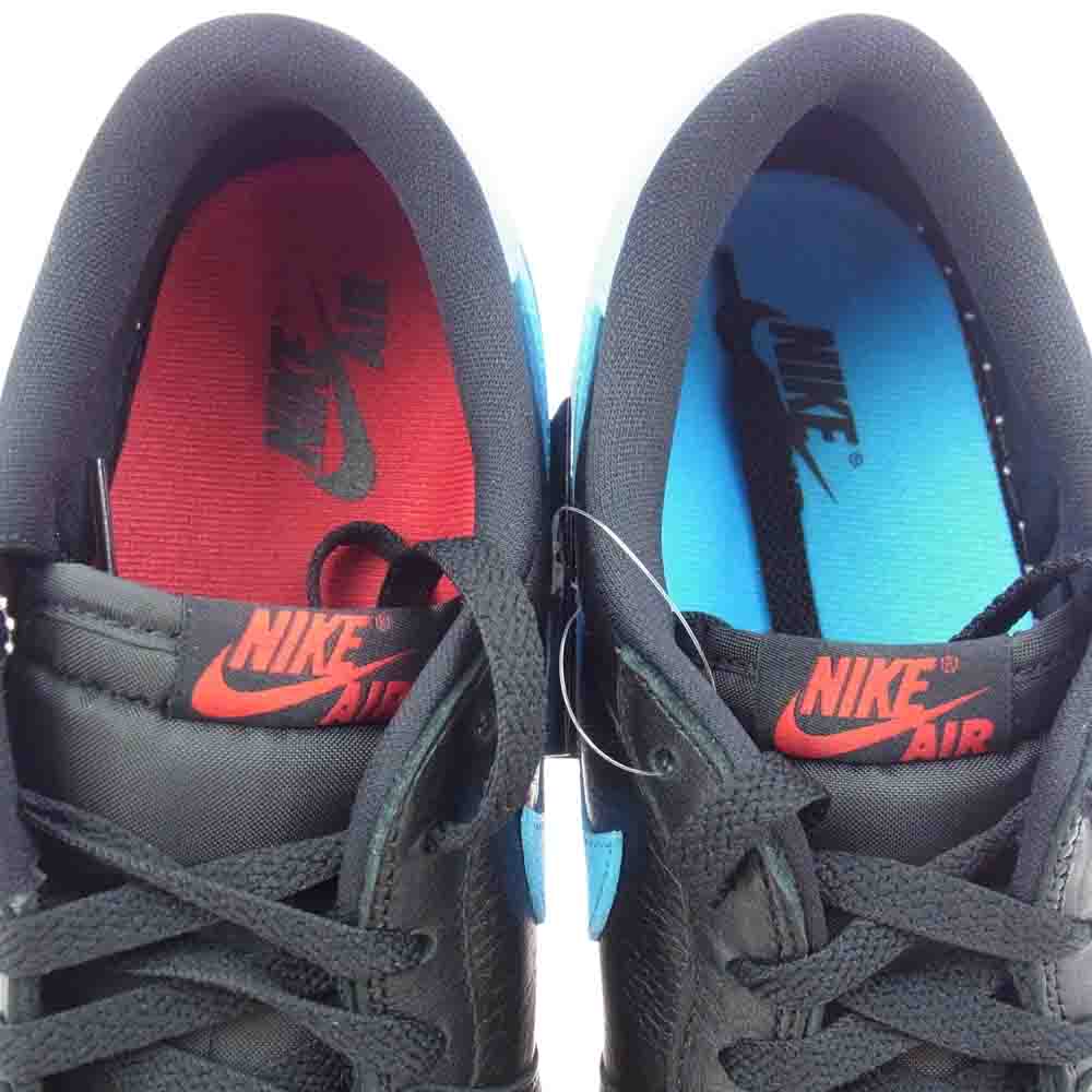 NIKE ナイキ CZ0775-046 Women's Air Jordan 1 Retro Low OG ウィメンズ エアジョーダン1 レトロ ローカットスニーカー ブラック系 レッド系 ライトブルー系 28.5cm【新古品】【未使用】【中古】