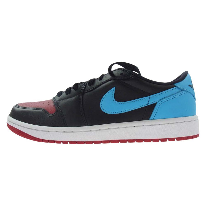 NIKE ナイキ CZ0775-046 Women's Air Jordan 1 Retro Low OG ウィメンズ エアジョーダン1 レトロ ローカットスニーカー ブラック系 レッド系 ライトブルー系 27.5cm【新古品】【未使用】【中古】