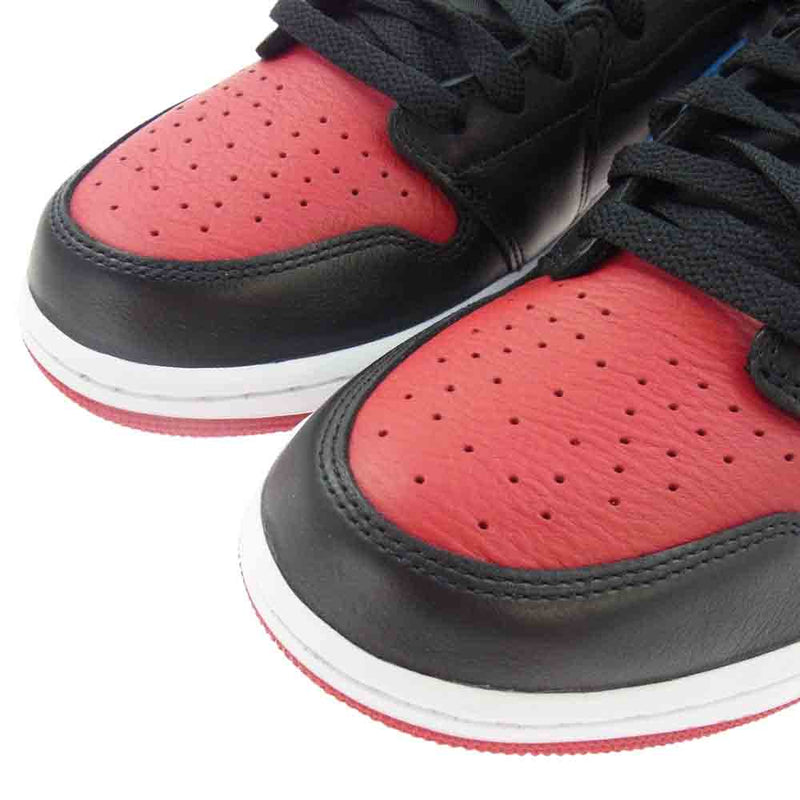 NIKE ナイキ CZ0775-046 Women's Air Jordan 1 Retro Low OG ウィメンズ エアジョーダン1 レトロ ローカットスニーカー ブラック系 レッド系 ライトブルー系 27.5cm【新古品】【未使用】【中古】