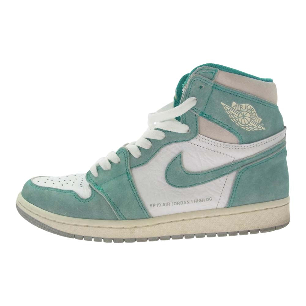 NIKE ナイキ 555088-311 Air Jordan 1 Retro High OG Turbo Green エアジョーダン1 レトロ ハイ OG ターボ グリーン ハイカット スニーカー ライトグリーン系 26cm【中古】