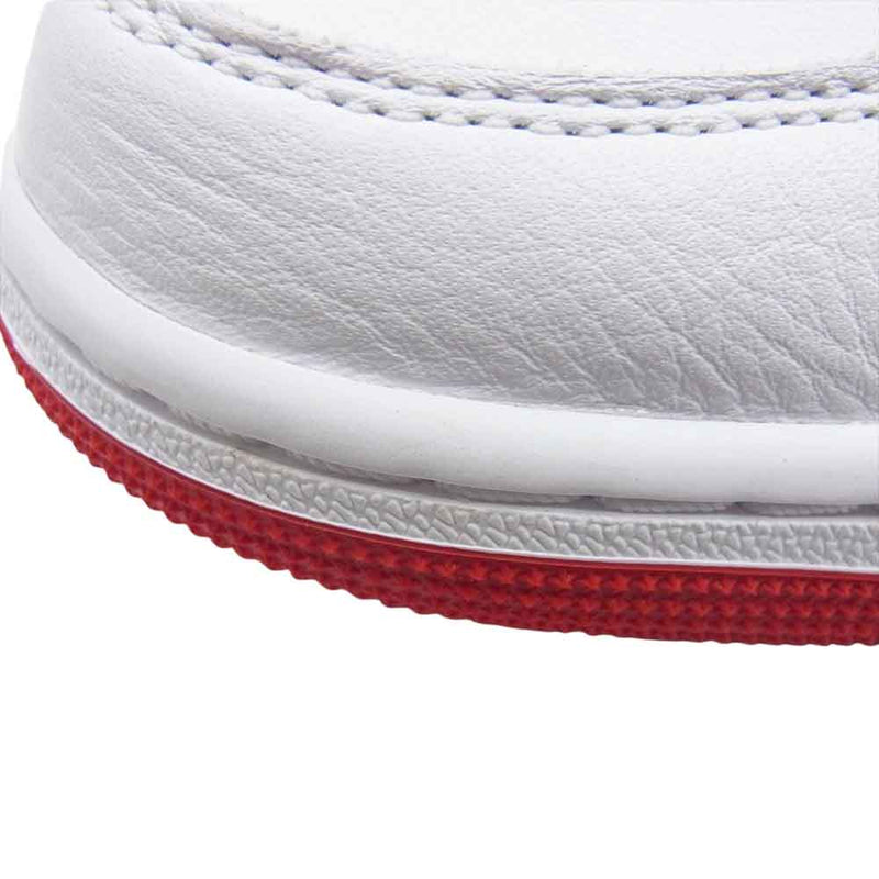 NIKE AIR JORDAN ナイキ ジョーダン CZ0790-161 AJ1 Retro Low OG White and University Red エアジョーダン1 レトロ ロー OG ホワイト アンド ユニバーシティレッド スニーカー ホワイト系 レッド系 28.5cm【美品】【中古】